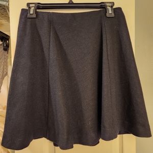 Black Wool Skirt